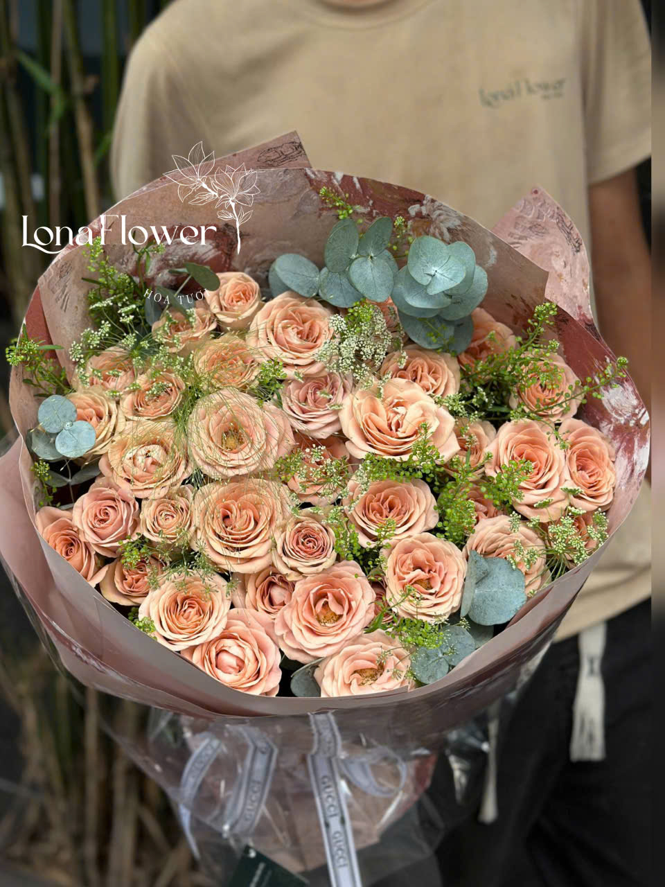 Bó Hoa Tình Yêu Capuchino Nồng Nàn Khó Quên ☕️💐