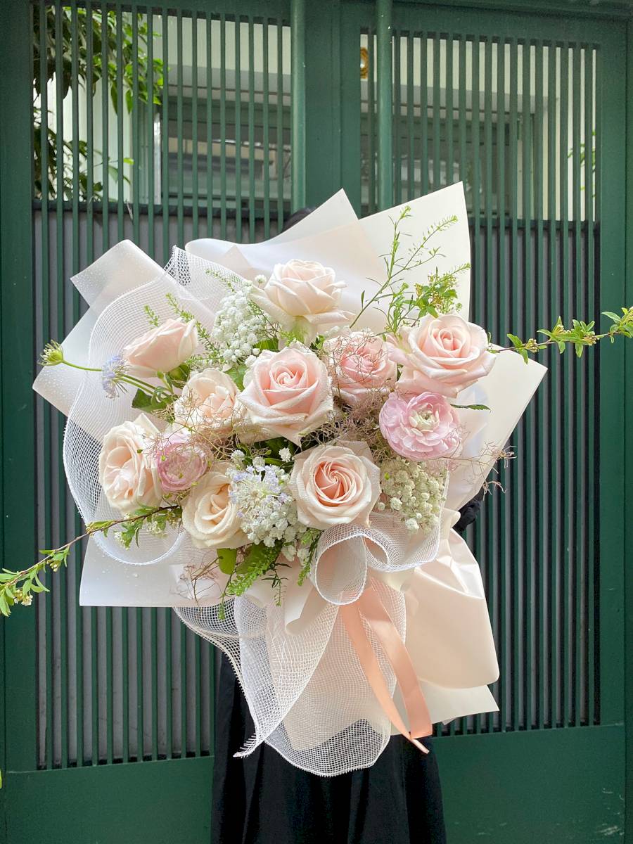 BH-243 Bó hồng Pastel