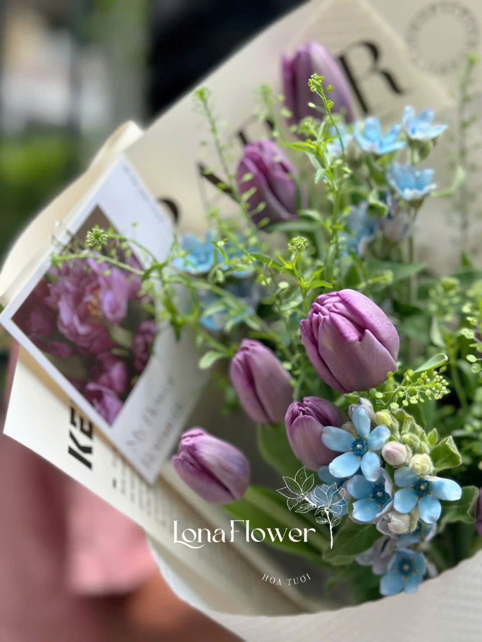 Bó Tulip Tím "Nữ Hoàng Sắc Tím" 💜 - Sang Trọng & Quyến Rũ