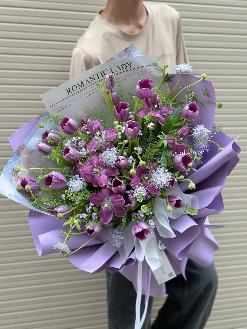 Bó Hoa Tulip Tím "Mộng Mơ Thủy Chung" 💜 - Nét Đẹp Quyền Quý & Lời Hứa Tình Yêu