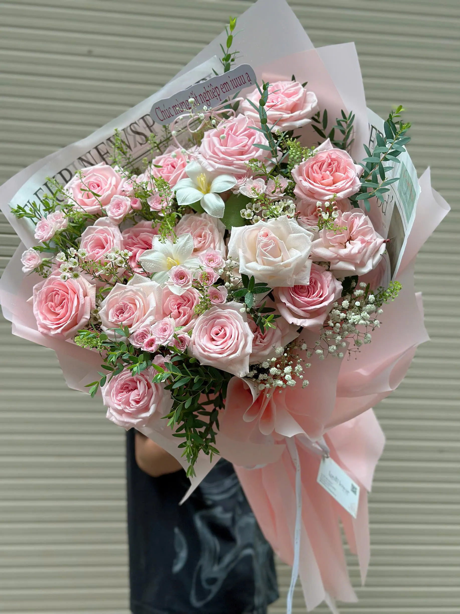Bó Hoa "Khúc Ca Dịu Dàng" 🎶 - Hồng, Tulip & Hồng Chùm