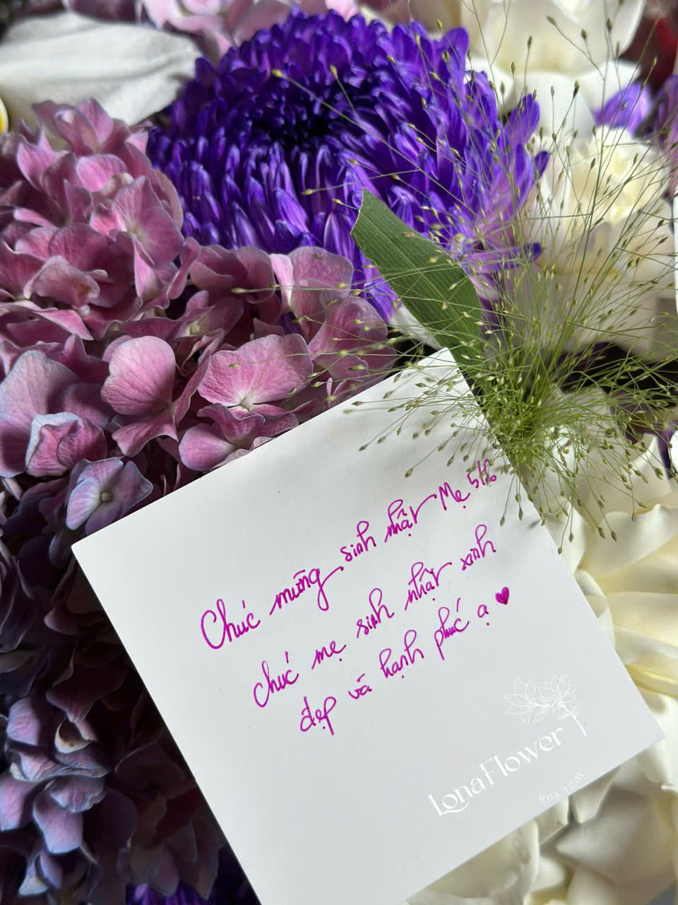 Box Hoa Cẩm Tú Cầu, Cúc Mẫu Đơn & Lan Hồ Điệp Độc Đáo 💜🌸✨