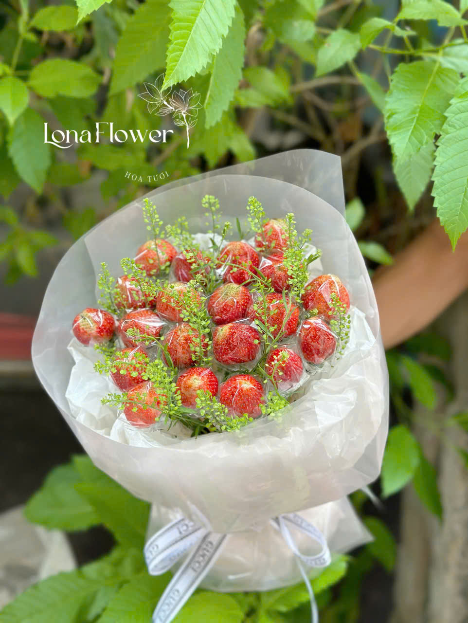 Bó Dâu Tây Ngọt Ngào "Cưng Chiều" Nàng Thơ 🍓✨
