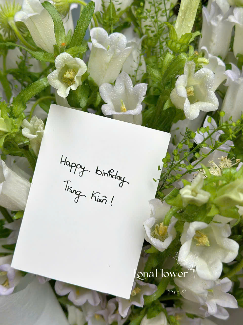 Bó Hoa Chuông Trắng Dịu Dàng & Thuần Khiết 🔔🕊️✨