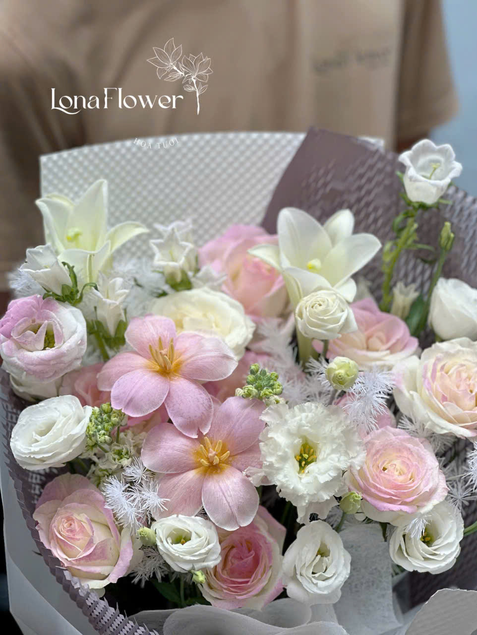 Bó Hoa "Vườn Thần Tiên" Ngọt Ngào & Tinh Khôi 🌸🌷⚜️