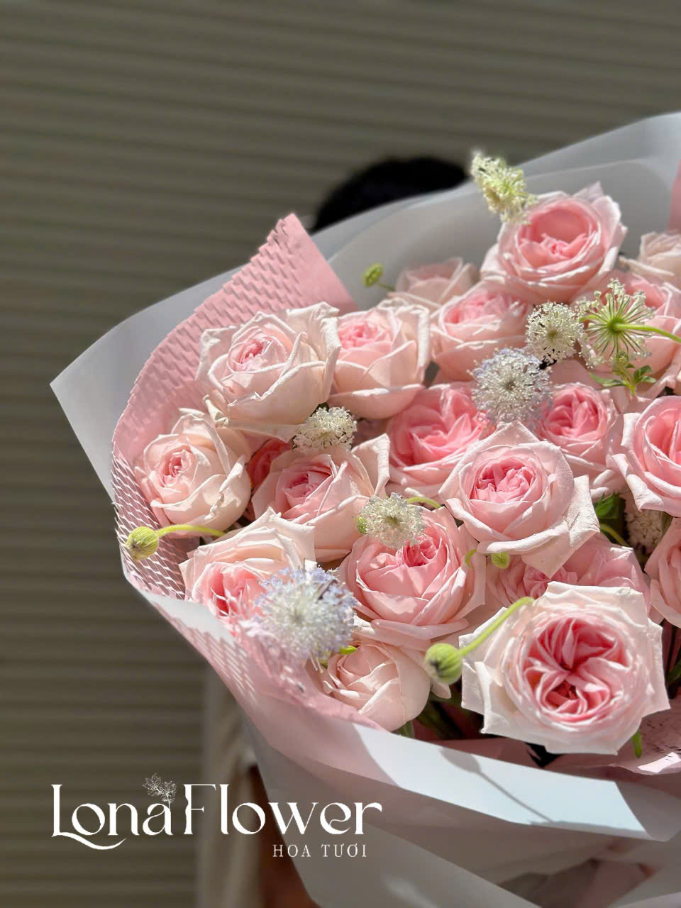 Bó Hồng Ohara "Nét Duyên Tinh Khôi" ✨ - Hòa Quyện Cùng Thúy Châu Thanh Khiết