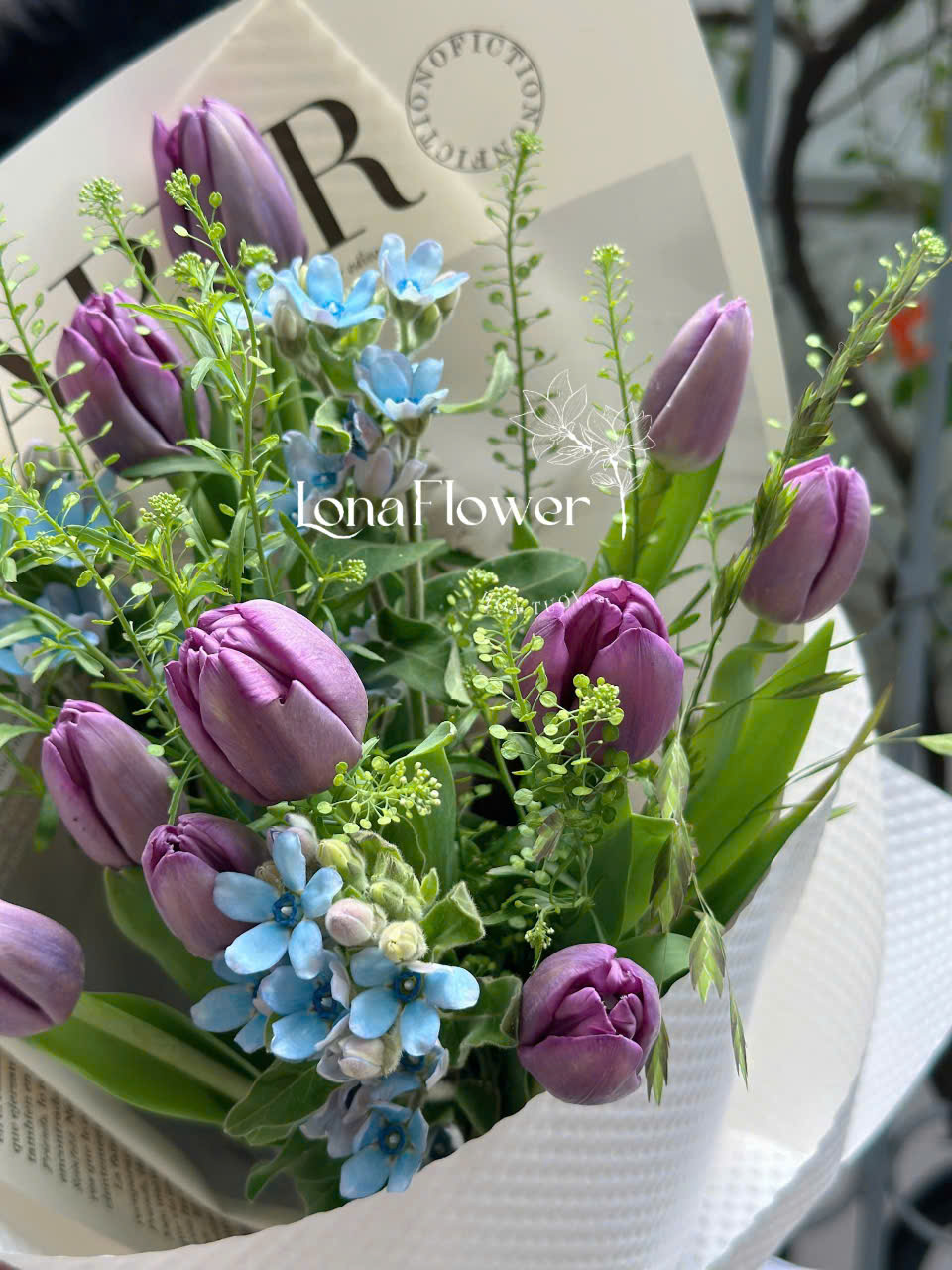 Bó Tulip Tím "Nữ Hoàng Sắc Tím" 💜 - Sang Trọng & Quyến Rũ