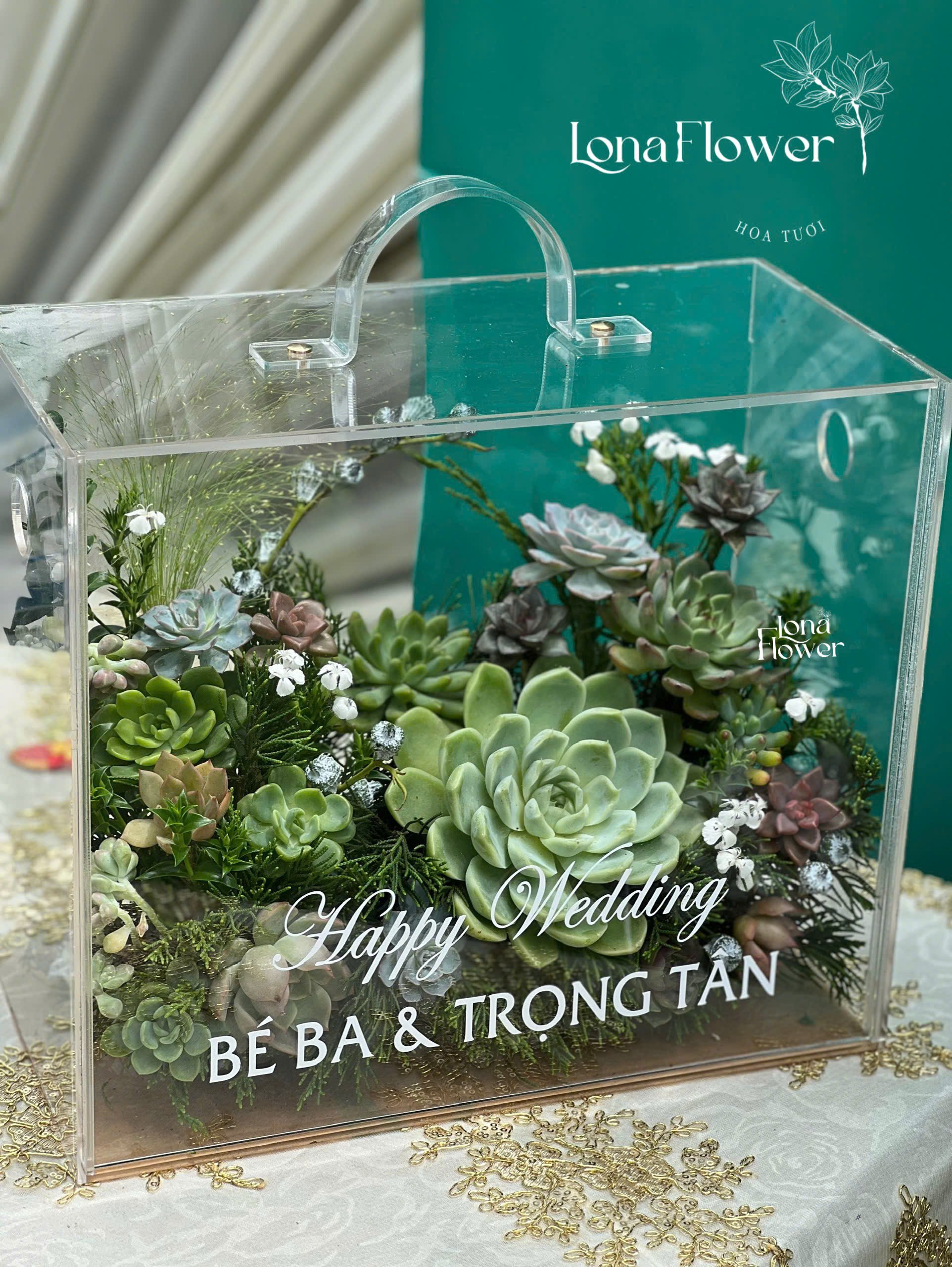 Vali Mica Sen Đá - Quà Tặng Đám Cưới & Kỷ Niệm Độc Đáo 🌿💍