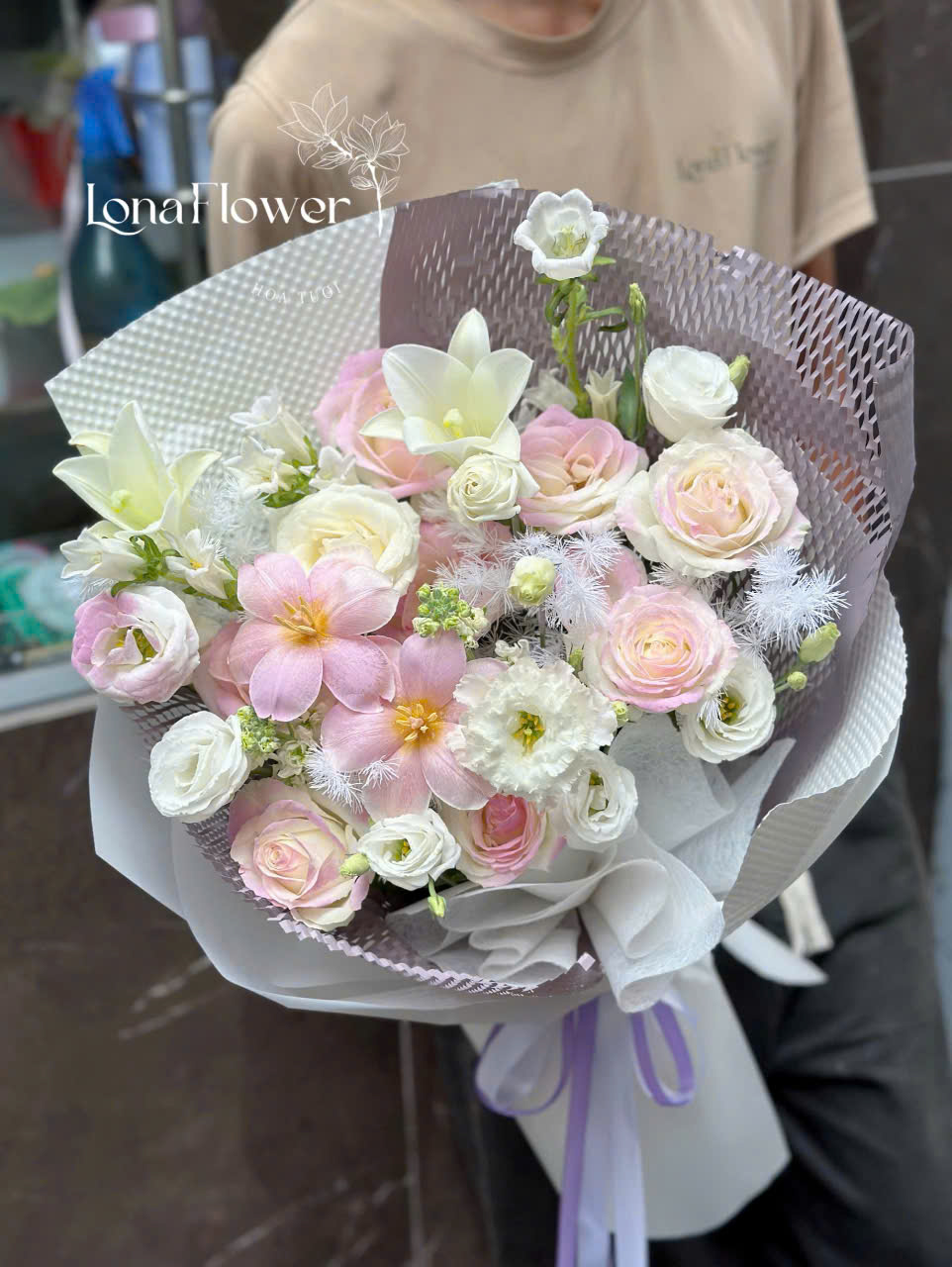 Bó Hoa "Vườn Thần Tiên" Ngọt Ngào & Tinh Khôi 🌸🌷⚜️