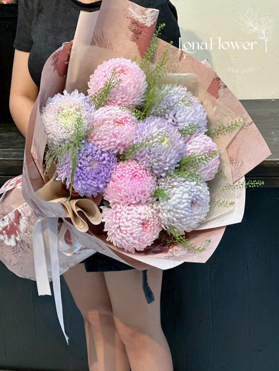 Bó Cúc Mẫu Đơn Nhập