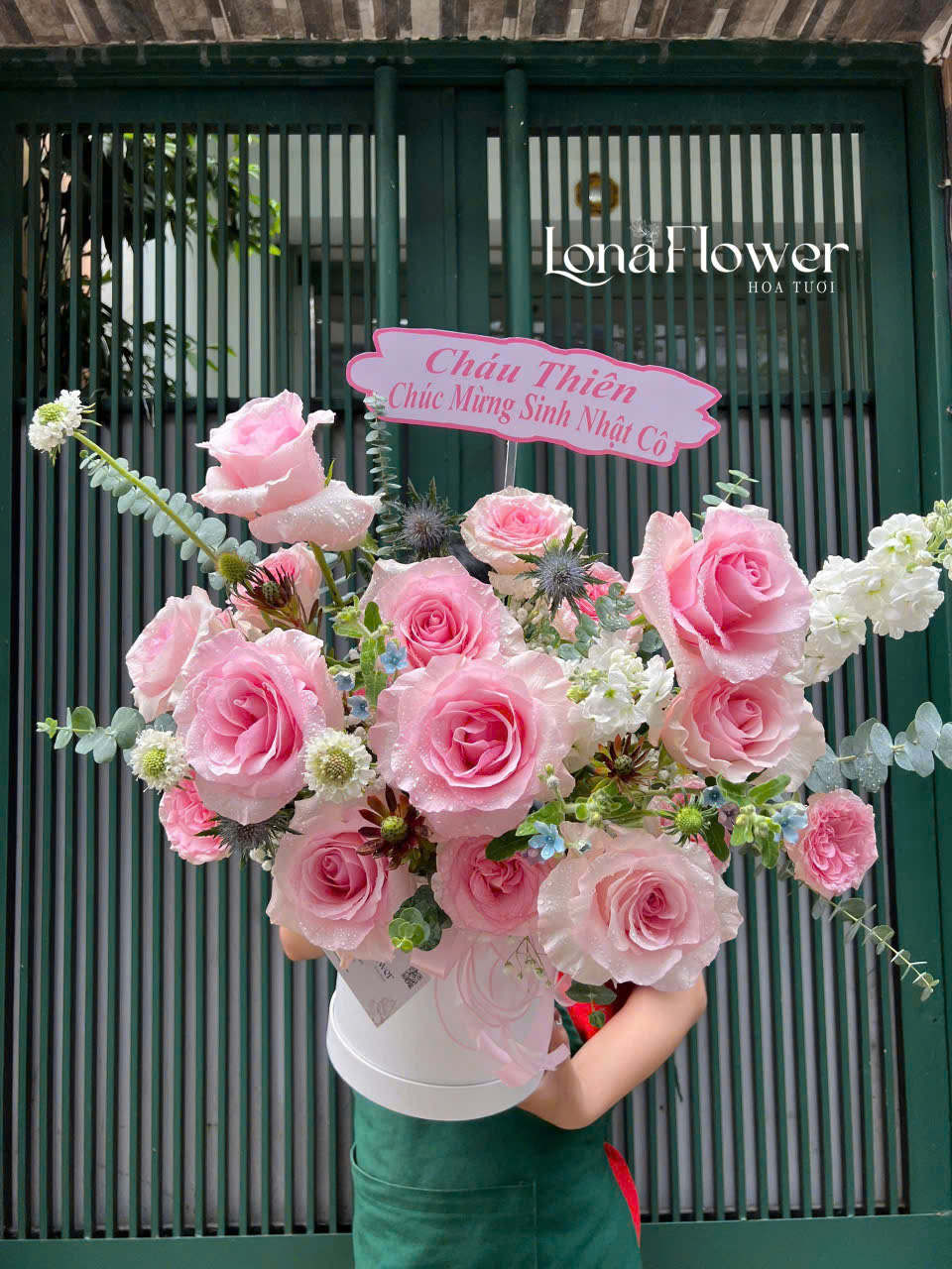 Box Hoa Hồng Nhập Tone Hồng Pastel