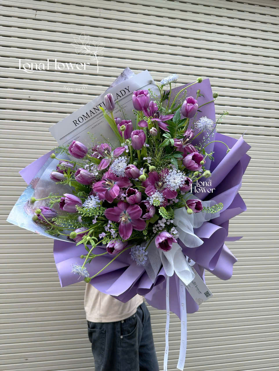 Bó Hoa Tulip Tím "Mộng Mơ Thủy Chung" 💜 - Nét Đẹp Quyền Quý & Lời Hứa Tình Yêu